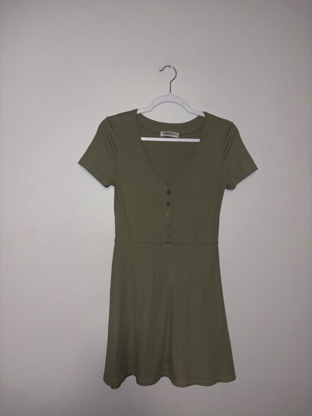 Lauren Taylor ~ Green Ribbed Dress